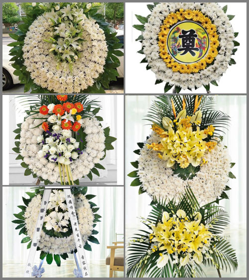 四川成都大邑县安仁镇陈河村花圈速递